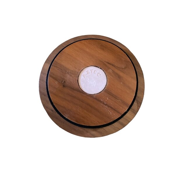 Vintage Deco 6 Pipe Walnut Tobacco Stand Ribbed Glass Humidor Decatur Industries - Picture 4 of 16